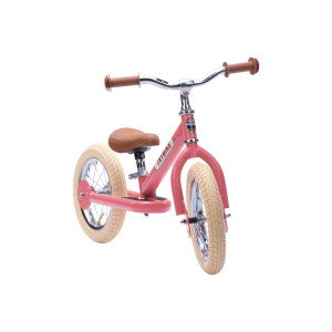 Trybike TBS2PNKVIN Vaikiškas balansinis dviratis su metaliniu rėmu