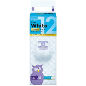 Sauskelnės Whito L 9-14kg 12val 40vnt