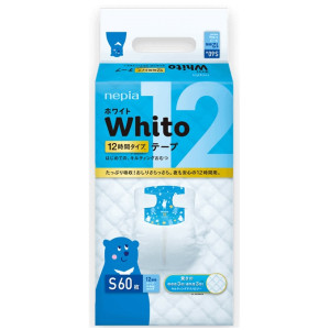 Sauskelnės Whito S 4-8kg 12val 60vnt
