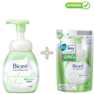 Biore Marshmallow veido putos spuoguotai odai 150ml + užpildas 130ml