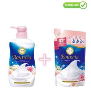 Cow Bouncia Skystas kūno prausiklis 480ml + užpildas 360ml