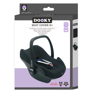 Dooky Black uni automobilio sėdynės užvalkalas 0+ 