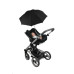 Dooky juodas skėtis vežimėliui UV 50+