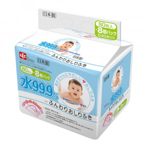 IPLUS 99,9% drėgnos servetėlės kūdikiams su hialurono rūgštimi 640vnt (8x80)