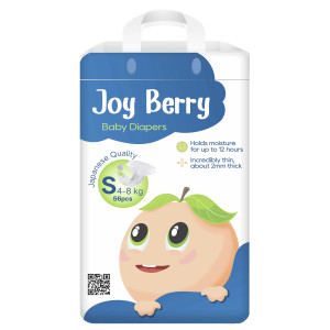 JoyBerry Sauskelnės S 4–8 kg 56vnt