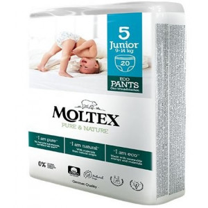 Sauskelnės-kelnaitės Moltex Pure & Nature 5 Junior 9-14kg 20vnt