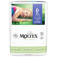 Sauskelnės Moltex Pure & Nature 6 XL 16-30kg 21vnt