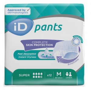 Sauskelnės suaugusiems iD pants M 12vnt