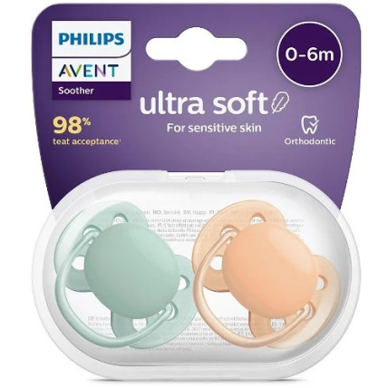 Philips Avent SCF091/03 Silikoninis žindukas nuo 0 iki 6 mėnesių, 2vnt