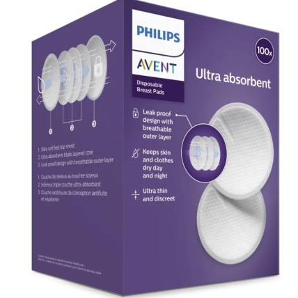 Philips Avent SCF254/13 liemenėlės įklotai 100vnt