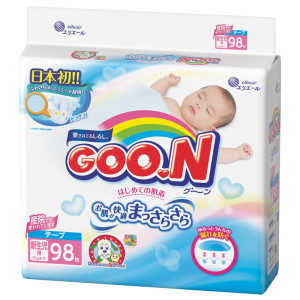 Sauskelnės Goo.N NB iki 5kg 98vnt