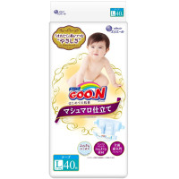 Sauskelnės Goo.N Marshmallow Premium Soft L 9-14kg 40vnt