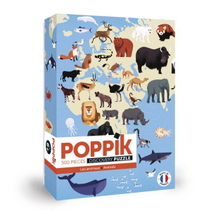 POPPIK Animals dėlionė Gyvūnai 500vnt