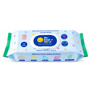 The Kinder Clean Drėgnos servetėlės 72vnt