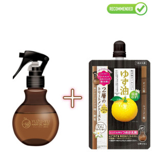 Utena Yuzu-yu Purškiklis su citrusiniais aliejais drėkinantis ir maitinantis plaukus 180ml + užpildas 160ml