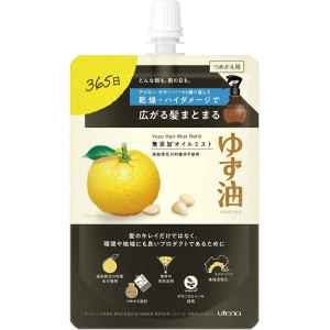 Utena Yuzu-yu Purškiklis citrusinių aliejų pagrindu drėkinantis ir maitinantis plaukus, užpildas 160ml
