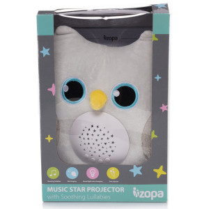 Zopa Owl pliušinis žaislas su projektoriumi